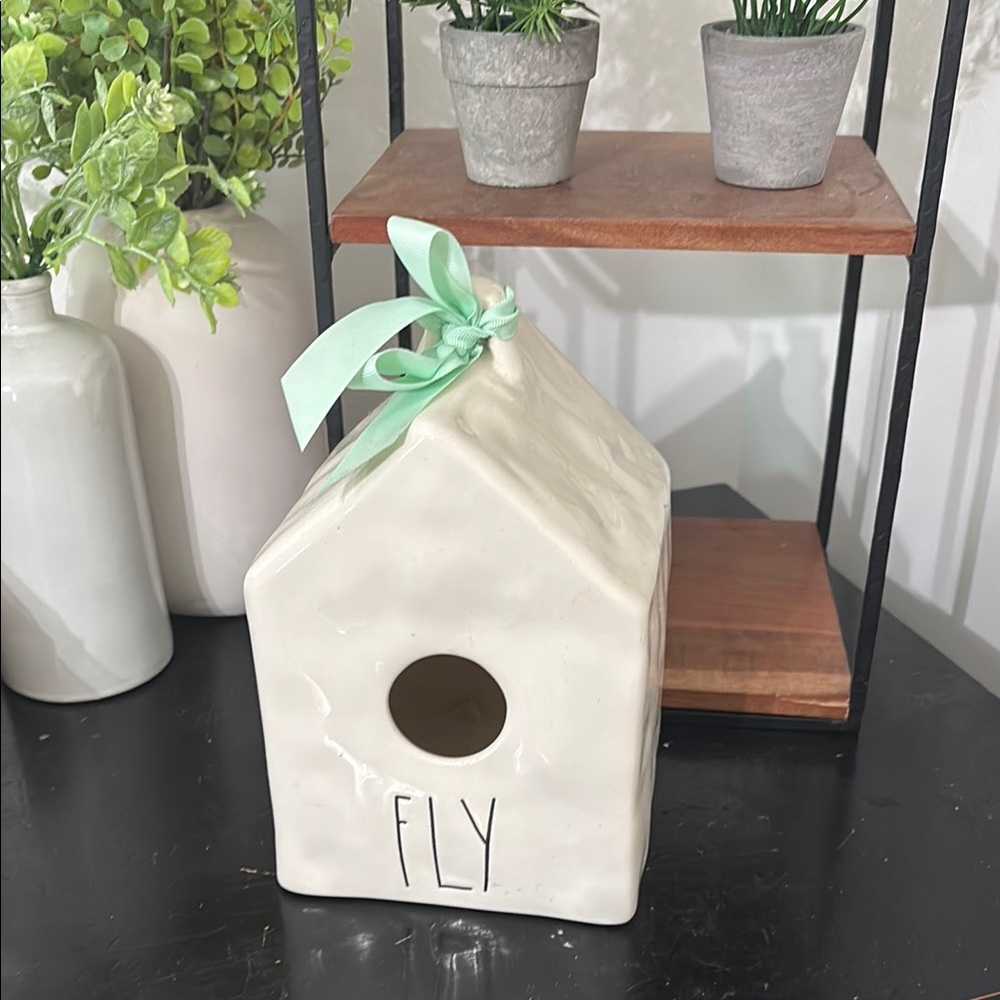 NWT Rae Dunn Artisan Collection Ceramic Birdhouse